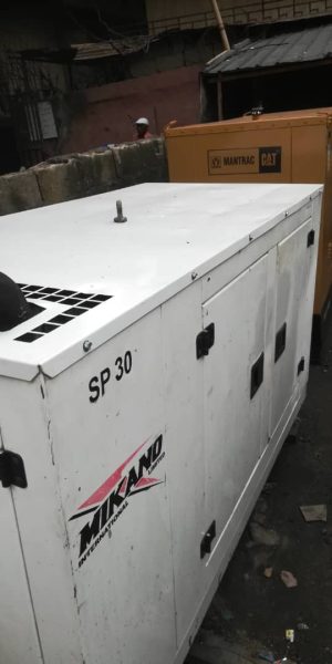30kva fairly used Perkins soundproof generator