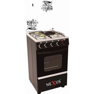 Nexus 4-Burner Gas Cooker -NX-5055B (3 + 1) - Black