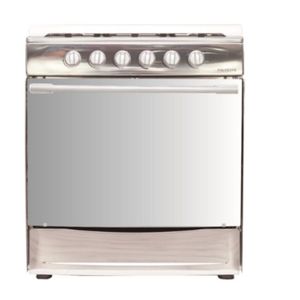 Polystar 5 Gas Burner Stainless Steel Cooker With Oven (PV-FS80G5GB)