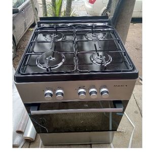 Maxi MAXI GAS COOKER 60X60 4 BURNER BASIC BLACK GREY